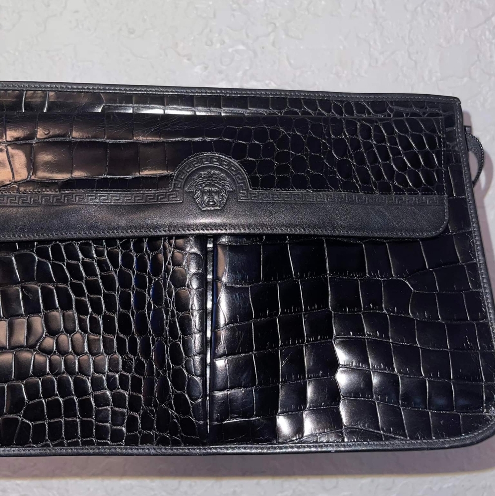 Women's Gianni VERSACE Croc Clutch